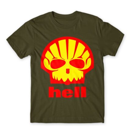 Shell Hell Army Men's Tee for Brand Parody, Funny