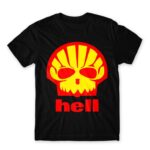 Shell Hell Black Men's T-shirt for Brand Parody, Funny