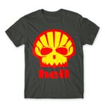 Shell Hell Dark Grey Men's T-shirt for Brand Parody, Funny