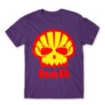 Shell Hell Dark Purple Men's T-shirt for Brand Parody, Funny