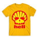Shell Hell Gold Men's T-shirt for Brand Parody, Funny