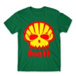Shell Hell Kelly Green Men's T-shirt for Brand Parody, Funny