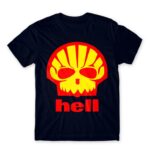 Shell Hell Navy Men's T-shirt for Brand Parody, Funny