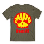 Shell Hell Zinc Men's T-shirt for Brand Parody, Funny