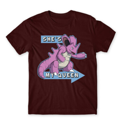 She’s My Queen! Burgundy Men's Tee for Anime, Pokemon