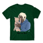 Shh, it’s okay Bottle Green Men's T-shirt for Anime, Original Character
