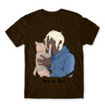 Shh, it’s okay Chocolate Men's T-shirt for Anime, Original Character