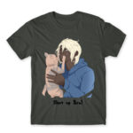 Shh, it’s okay Dark Grey Men's T-shirt for Anime, Original Character