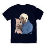 Shh, it’s okay Navy Men's T-shirt for Anime, Original Character