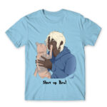 Shh, it’s okay Sky Blue Men's T-shirt for Anime, Original Character