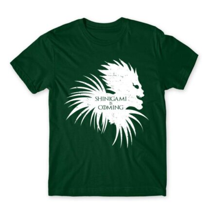 Shinigami is coming Bottle Green Men's T-shirt for Anime, Death Note