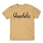 Shopaholic Sand Men's Tee for Funny, Shopping