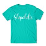 Shopaholic Turquoise Men's Tee for Funny, Shopping