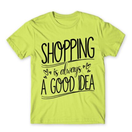 Shopping – A Good Idea Apple Green Men's Tee for Funny, Shopping