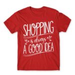 Shopping – A Good Idea Red Men's T-shirt for Funny, Shopping