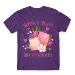 Shopping is cheaper Dark Purple Men's T-shirt for Funny, Shopping