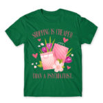 Shopping is cheaper Kelly Green Men's Tee for Funny, Shopping