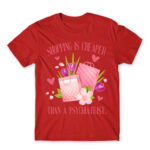 Shopping is cheaper Red Men's Tee for Funny, Shopping