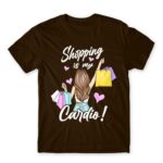 Shopping is My Cardio Chocolate Men's Tee for Funny, Shopping