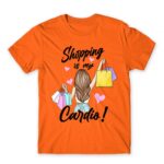 Shopping is My Cardio Orange Men's T-shirt for Funny, Shopping