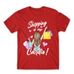 Shopping is My Cardio Red Men's Tee for Funny, Shopping