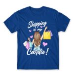 Shopping is My Cardio Royal Blue Men's T-shirt for Funny, Shopping