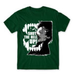 Shut the hell up – Tokyo Ghoul Bottle Green Men's Tee for Anime, Tokyo Ghoul
