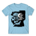 Shut the hell up – Tokyo Ghoul Sky Blue Men's Tee for Anime, Tokyo Ghoul