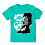 Shut the hell up – Tokyo Ghoul Turquoise Men's Tee for Anime, Tokyo Ghoul