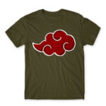 Simple Akatsuki Cloud Army Men's T-shirt for Anime, Naruto