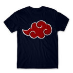 Simple Akatsuki Cloud Navy Men's Tee for Anime, Naruto