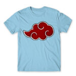 Simple Akatsuki Cloud Sky Blue Men's T-shirt for Anime, Naruto