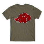 Simple Akatsuki Cloud Zinc Men's Tee for Anime, Naruto