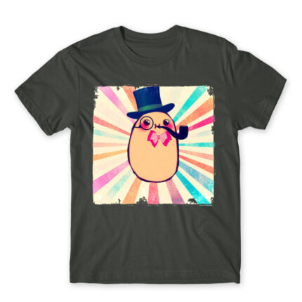 Sir Kawaii Potato Dark Grey Men's T-shirt for Anime, Anime Funny