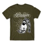 Skeleton barber Army Men's T-shirt for Hairdresser, Work