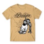Skeleton barber Sand Men's Tee for Hairdresser, Work