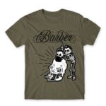 Skeleton barber Zinc Men's Tee for Hairdresser, Work