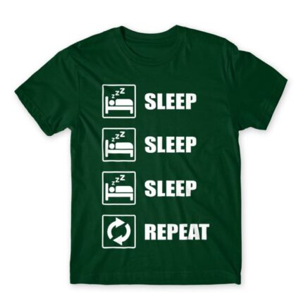 Sleep sleep sleep repeat Bottle Green Men's T-shirt for Funny, Laziness