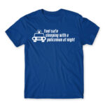 Sleeping with a policeman Royal Blue Men's Tee for Police, Work