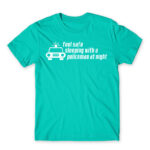 Sleeping with a policeman Turquoise Men's T-shirt for Police, Work
