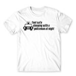 Sleeping with a policeman White Men's T-shirt for Police, Work