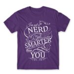 Smarter than you Dark Purple Men's T-shirt for Funny, Study