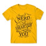 Smarter than you Gold Men's Tee for Funny, Study