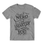 Smarter than you Grey Melange Men's T-shirt for Funny, Study