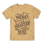 Smarter than you Sand Men's Tee for Funny, Study