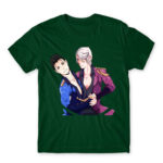 Smile! Bottle Green Men's T-shirt for Anime, Yurion Ice