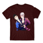 Smile! Burgundy Men's Tee for Anime, Yurion Ice