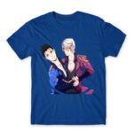 Smile! Royal Blue Men's Tee for Anime, Yurion Ice