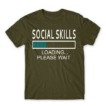 Social skills Army Men's Tee for Antisocial, Funny