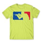 Soldier Logo Apple Green Men's Tee for Soldier, Work